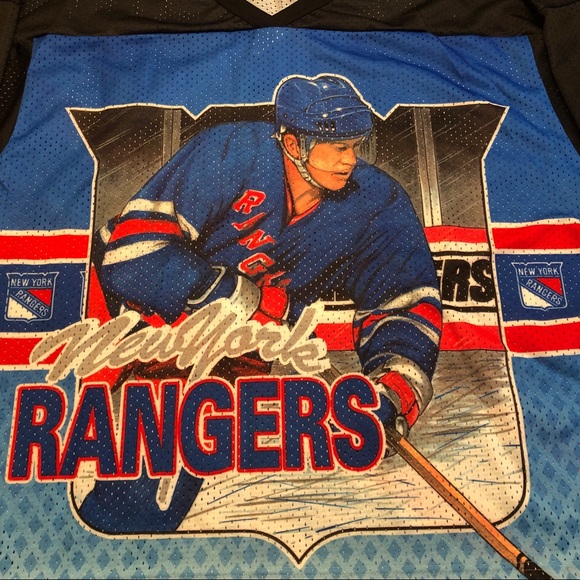 Vintage CCM NY Rangers All Over Graphic Jersey - Picture 2 of 6